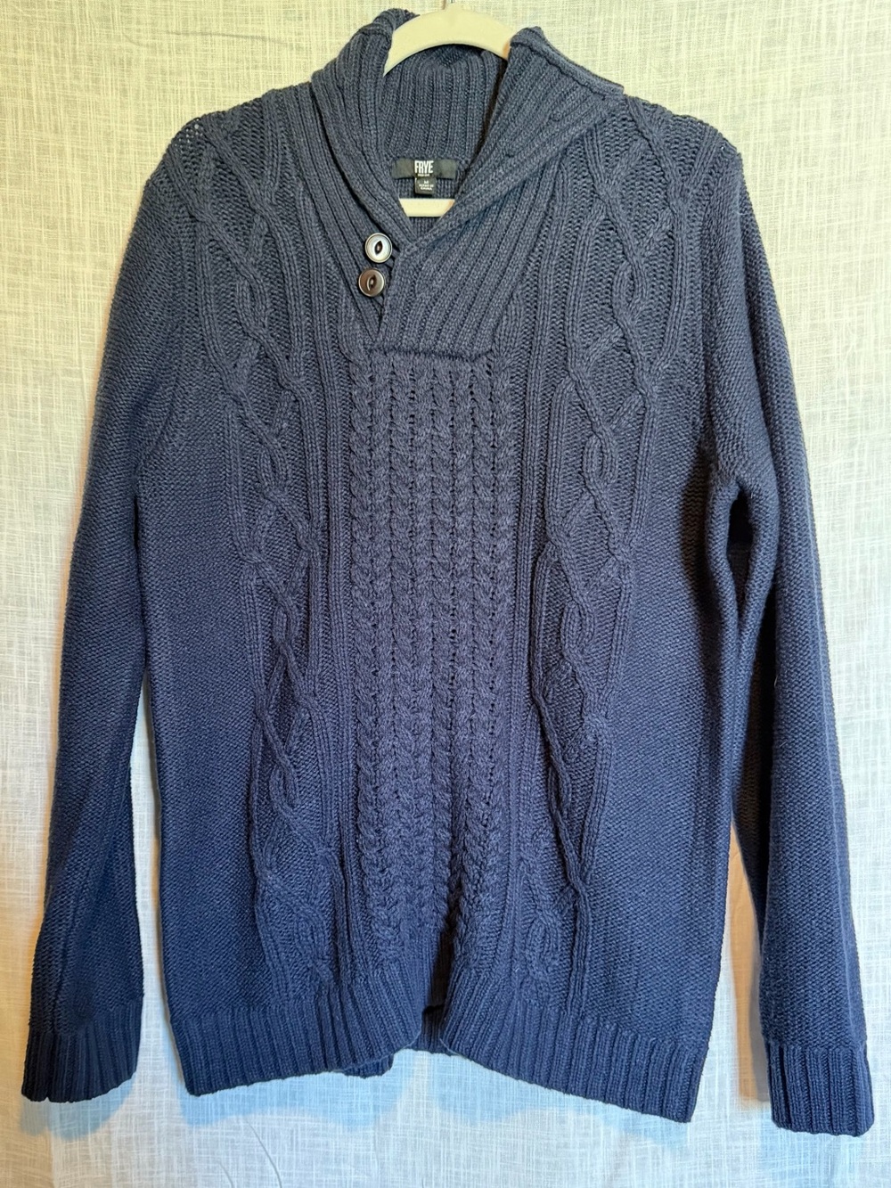 FRYE Grandpacore Fisherman Cable Knit Sweater M